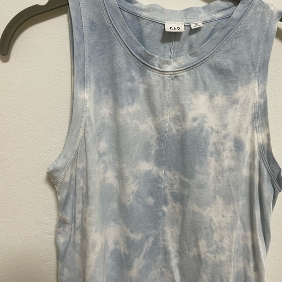 Gap A Line Blue & White Tie Dye Dress Size XS - Picture 3 of 5